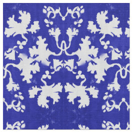 Blaue Blätter Stoff