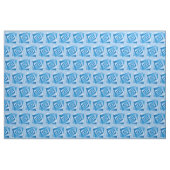 Blaue Blätter Stoff (Yard (91,4 cm))