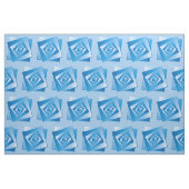 Blaue Blätter Stoff (Fat Quarter (45,7 x 55,9 cm))