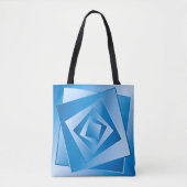 Blaue Blätter Tasche (Vorderseite)