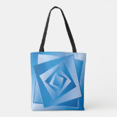 Blaue Blätter Tasche (Rückseite)