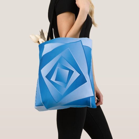 Blaue Blätter Tasche (Von Nahem)