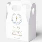 Blaue Blattkalice Geschenkschachtel (Offen)