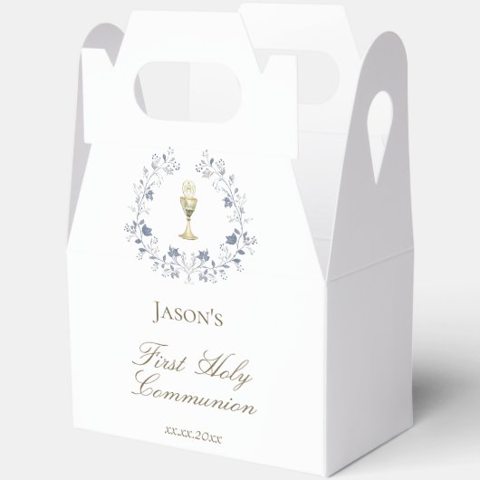 Blaue Blattkalice Geschenkschachtel (Offen)