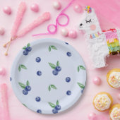 Blaue Blaubeere zum Geburtstag süß Pappteller (Party)