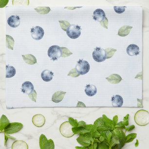 Blaue Blaubeeren Frucht Geschirrtuch