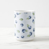 Blaue Blaubeeren Frucht   Kaffeetasse (Mittel)