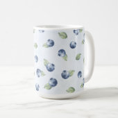 Blaue Blaubeeren Frucht   Kaffeetasse (VorderseiteRechts)