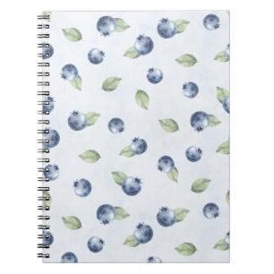 Blaue Blaubeeren Frucht Notizblock