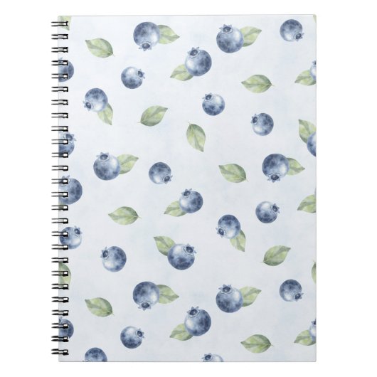 Blaue Blaubeeren Frucht  Notizblock (Vorderseite)