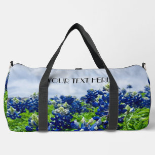 Blaue Blaue Blumen Texas Texanisch Floral Duffle Bag