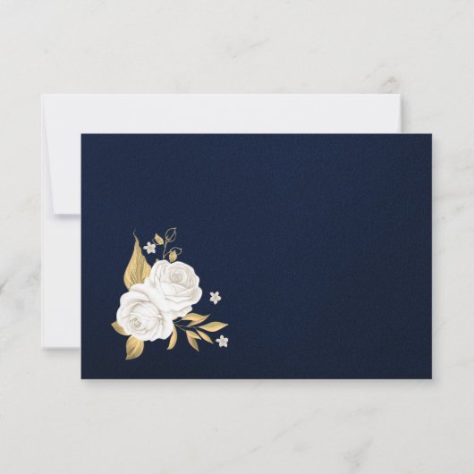 Blaue Blaue Goldmedaille Dankeskarte (Rückseite)