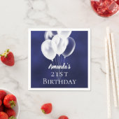 Blaue blaue Luftballons Serviette (Beispiel)