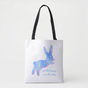 Blaue Blaue Silhouette Süße individuelle Babyparty Tasche