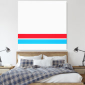 Blaue, blaue Streifen am unteren Ende des Rennens Leinwanddruck (Insitu (Schlafzimmer))