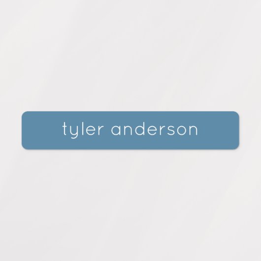 Blaue blaue, wasserdichte, klebrige Kid's Labels Etiketten (Design 2)