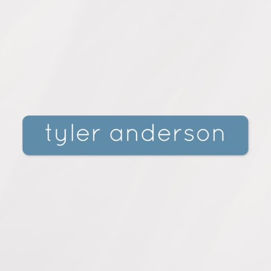 Blaue blaue, wasserdichte, klebrige Kid's Labels Etiketten (Design 2)