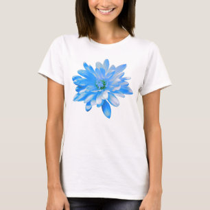 Blaue bläuliche Blume niedliche blaue Blume T-Shirt