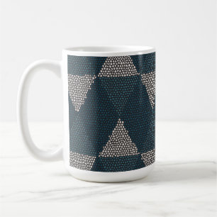 Blaue Bleiglas-Diamant Kaffeetasse