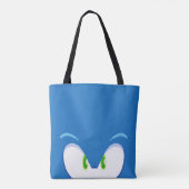 Blaue Blitz Blick Tasche (Rückseite)