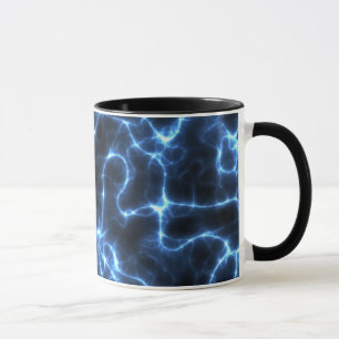 Blaue Blitz-Tasse Tasse