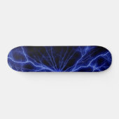 Blaue Blitze Skateboard (Horizontal)