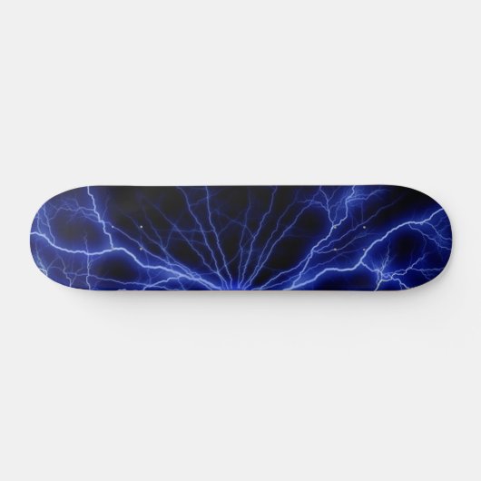 Blaue Blitze Skateboard (Horizontal)