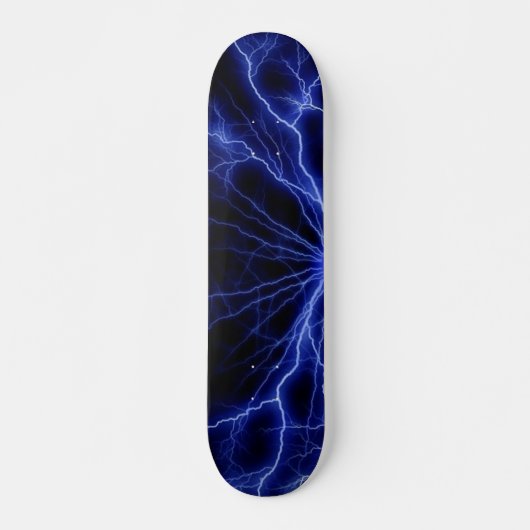 Blaue Blitze Skateboard (Vorne)