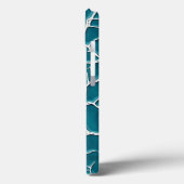 Blaue Blitze-Textur iPhone-Hülle Design Case-Mate iPhone Hülle (Rückseite / Links)