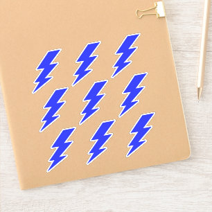 Blaue Blitzstrahlen - College Sticker