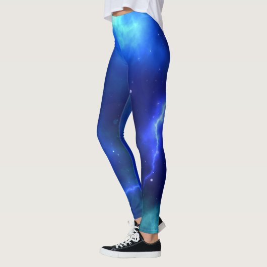 Blaue Blitzstürme Leggings (Links)