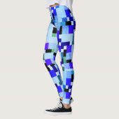 Blaue Blöcke Leggings (Links)