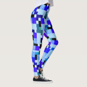 Blaue Blöcke Leggings (Rechts)