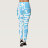 Blaue Blöcke Leggings (Rückseite)