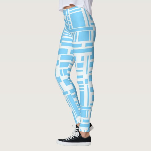 Blaue Blöcke Leggings (Links)