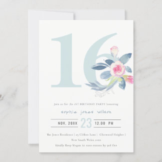 BLAUE BLUE BLUEN AUS GEWEBTEM AQUA 16. JEDEN ALTER EINLADUNG