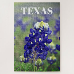 Blaue Bluebonnets-Blumen Texas Texan Blumen Puzzle
