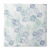 Blaue blühende Blume Blumenmuster Muster der blaue Fliese (Vorderseite)