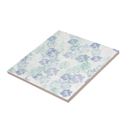 Blaue blühende Blume Blumenmuster Muster der blaue Fliese (Seite)