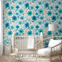 Blaue blühende Blume Elegantes botanisches Wasser