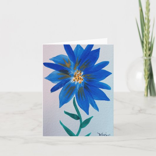 Blaue Blume (Vorderseite)
