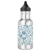 Blaue Blume 18 Unze. Edelstahl Trinkflasche (Rechts)