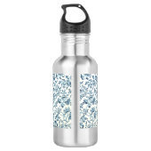 Blaue Blume 18 Unze. Edelstahl Trinkflasche (Rückseite)