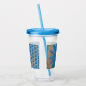 Blaue Blume Acryltrinkbecher (Links)