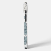 Blaue Blume Aquarell Naturboho sauber Case-Mate iPhone Hülle (Rückseite / Links)