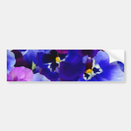 Blaue Blume Autoaufkleber