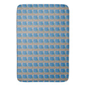 Blaue Blume Badematte (Vorderseite Vertikal)