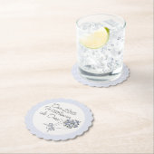 Blaue Blume - Blumenmarkt Geburtstagspartei Untersetzer (Vor Ort)