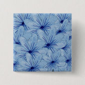 Blaue Blume Bouquet Button (Vorderseite)