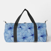 Blaue Blume Bouquet Duffle Bag (Vorderseite)